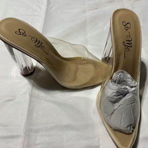 Clear Shoes!  So Me! Size 10